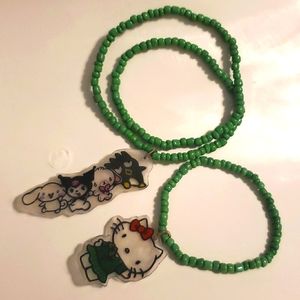Sanrio characters necklace and bracelet